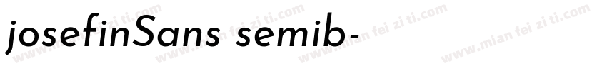josefinSans semib字体转换